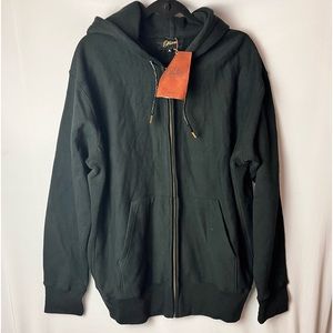 PROHIBIT Men’s Black Hoodie Suede king chair XL